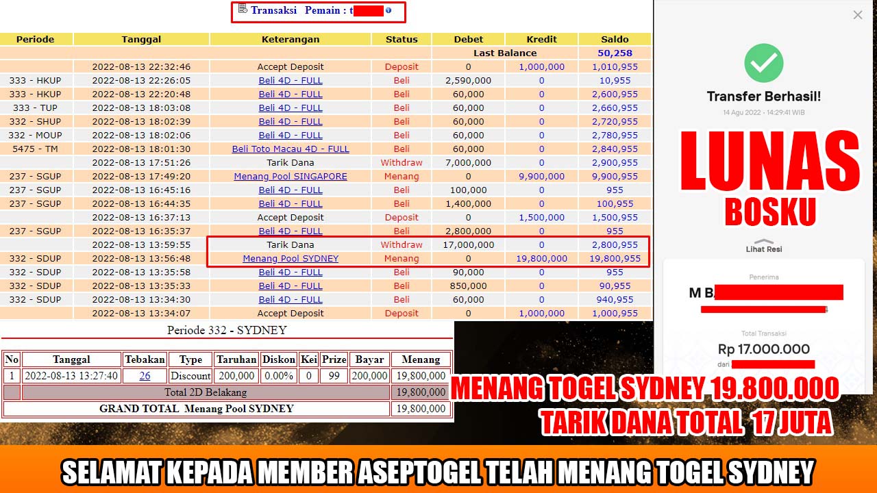 bukti agen togel terpercaya aseptogel
