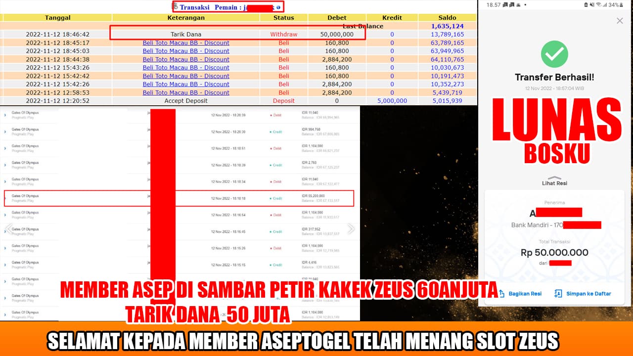 bukti kemenangan slot di aseptogel