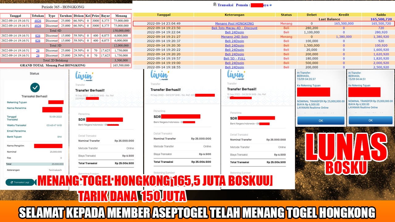 bukti pembayaran aseptogel ratusan juta
