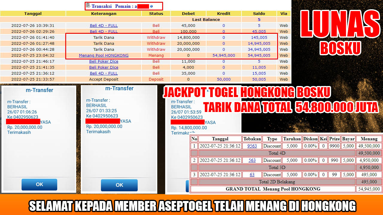 bukti pembayaran bandar aseptogel
