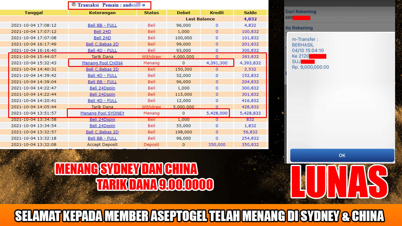 bukti pembayaran togel china aseptogel